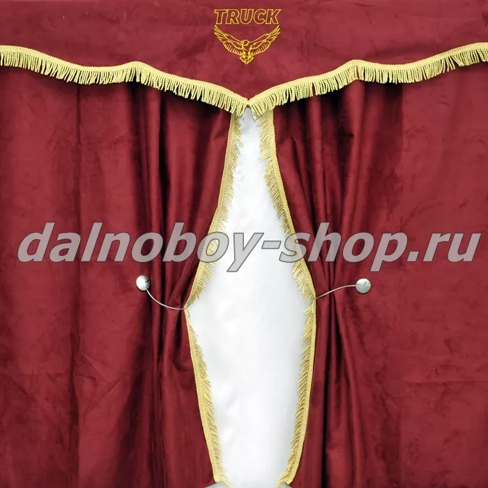 Шторы спальника алькантара 1.2*1.7 +ламбрекен красные