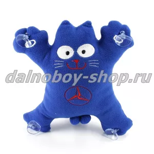 Кот - Саймон с логотипом MERCEDES синий
