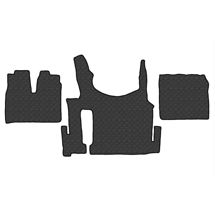 Коврик кож.зам. под ноги MAN TGX (механика + ящик) от 2021г. /черный