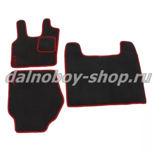 Коврик ворс под ноги Польша (из 3-х) SCANIA R 2014 (автомат) красный