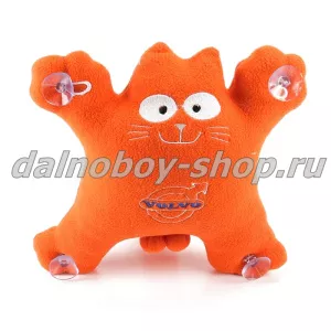 Кот - Саймон с логотипом VOLVO оранжевый