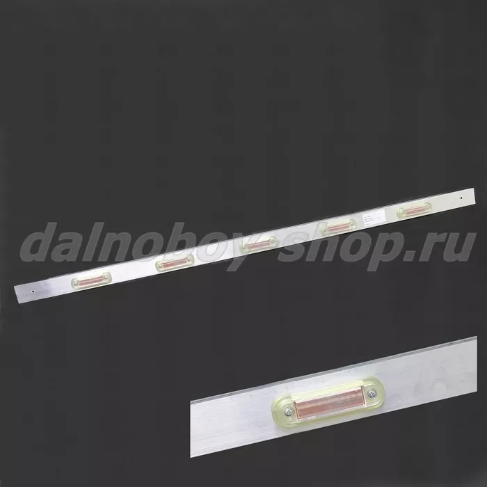 Планка алюминий 137 см + 5 указателей габарита 064 LED красный 