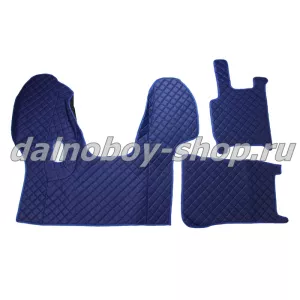 Коврик кож.зам. под ноги Польша DAF CF (механика) синий