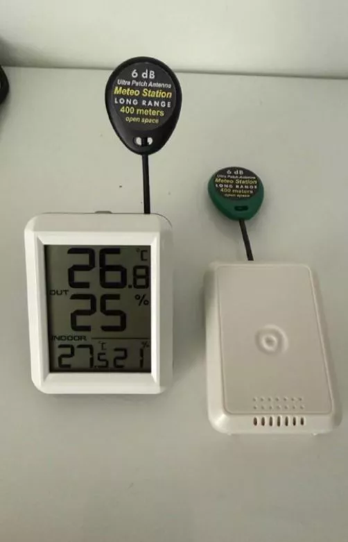 Метео станция с большим радиусом действия (подходит для рефрижератора)