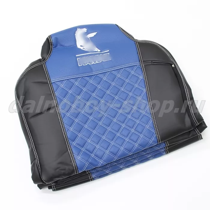 Чехол - сиденье / иск.кожа /PREMIUM / KMZ EURO AXOR NEO 5490 (2020 г. ->) обновленный / Черн+Син