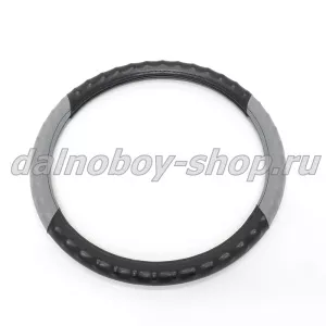 Оплетка на  руль универсальная АНАТОМИЯ / 44-46cm XXL / черно-серая