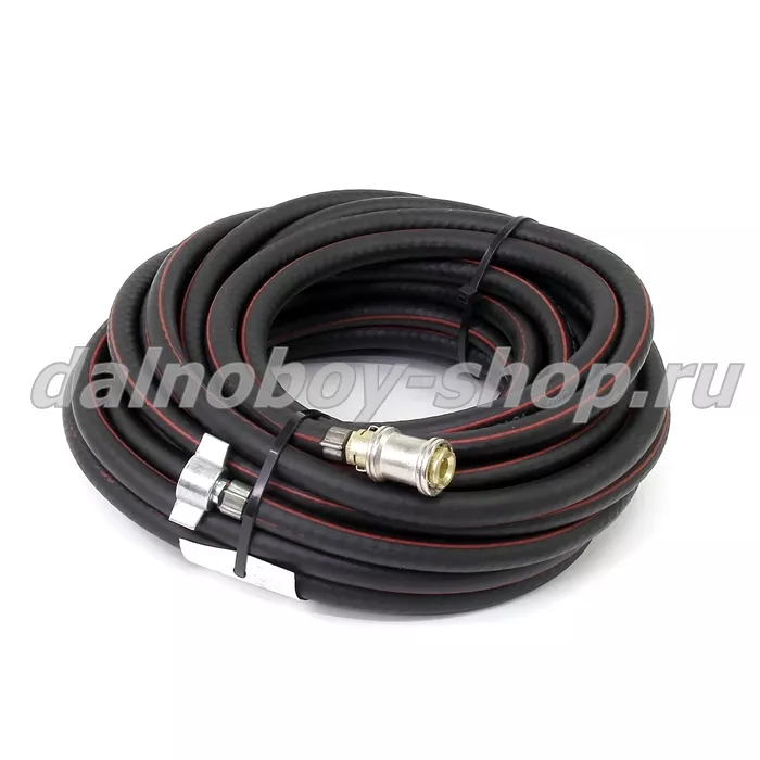 Шланг подкачки 13 м. черный (РТИ Россия) с быстросъемом (защелкивающийся)