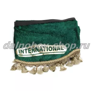 Ламбрекен лоб.+ шторка боковая 2.2м INTERNATIONAL зеленый