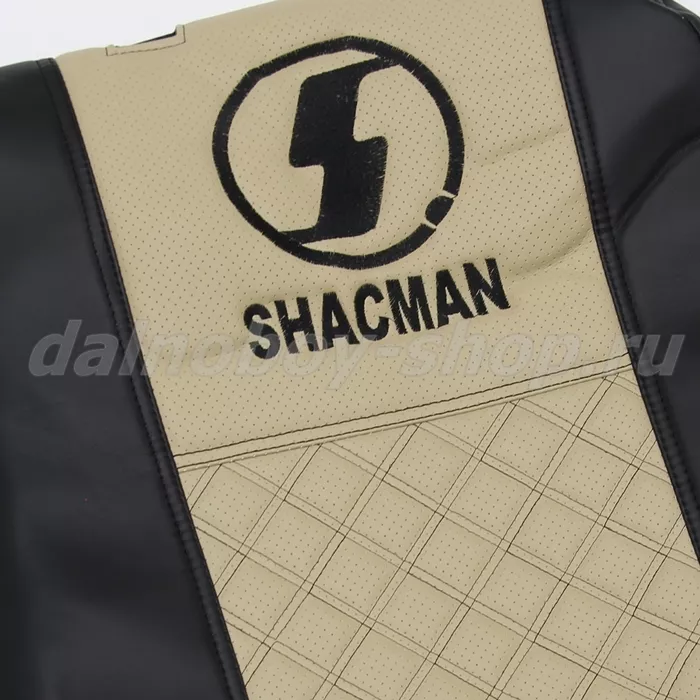 Чехол - сиденье / иск.кожа /PREMIUM / SHACMAN 2021г. (SH02) / черн+беж