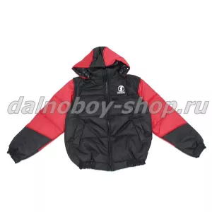 Куртка мужская утепленная с капюшон. (комбинир.) / SHACMAN / 56-58 /  красно-черная