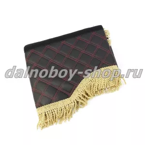 Ламбрекен лоб.+ шторка боковая кожзам 1,6м БЕЗ НАЗВАНИЯ черный