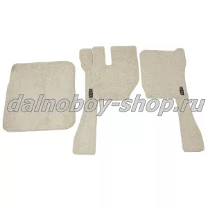 Коврик ворс под ноги Польша (из 3-х) VOLVO FH (до 2009г.) (механика) ФОРТУНА бежевый