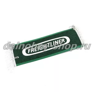 Вымпел прямоугольный 100*350мм FREIGHTLINER с бахромой и рисунком зеленый