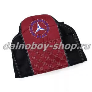 Чехол - сиденье аликанте MERCEDES MP II/III 2004-2013 (2ремня)(2 выс.сид.) черно-красный