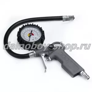 Манометр с пистолетом для подкачки шин / 0-16 бар / Евро / "КОЛИР" TG-6