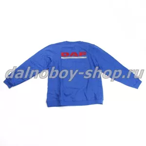 Толстовка DAF  XL  без капюшона синяя