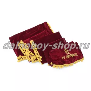 Шторы (ФЛОК) КМZ красные / (Спальник1,1м)