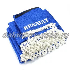 Шторы (2-х сторонние) RENAULT PREMIUM синие