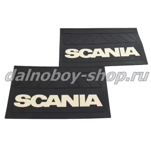 Брызговики задние резина (тисненные) LUXE 600*400 SCANIA