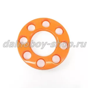 Колпак колеса передний пластик 19,5 СТУПИЧНЫЙ ОБОДОК 8 шпилек / оранжевый
