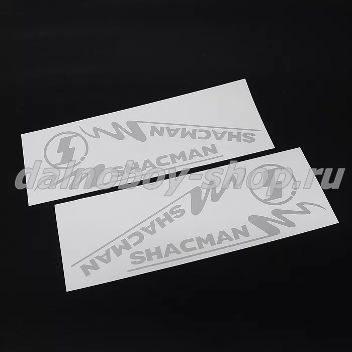 Наклейка  40*40 "SHACMAN" ( комплект 2шт.) цвет серебро