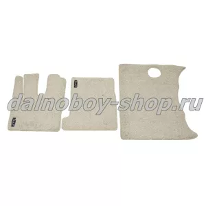 Коврик ворс под ноги Польша (из 3-х) DAF XF-106 (механика) ФОРТУНА бежевый