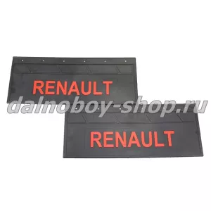 Брызговики задние резина (тисненные) 660*270 RENAULT красная надпись