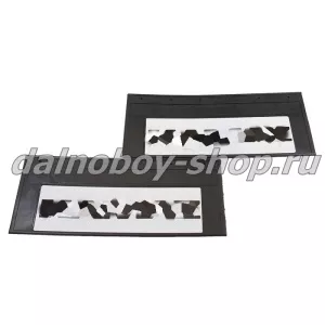 Брызговики задние резина (светоотражающие) 660*270 KMZ (белый+черная надпись)