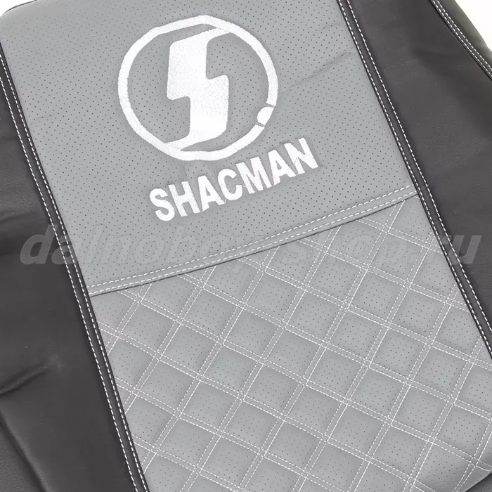 Чехол - сиденье / иск.кожа /PREMIUM / SHACMAN (SH01) / черн+сер
