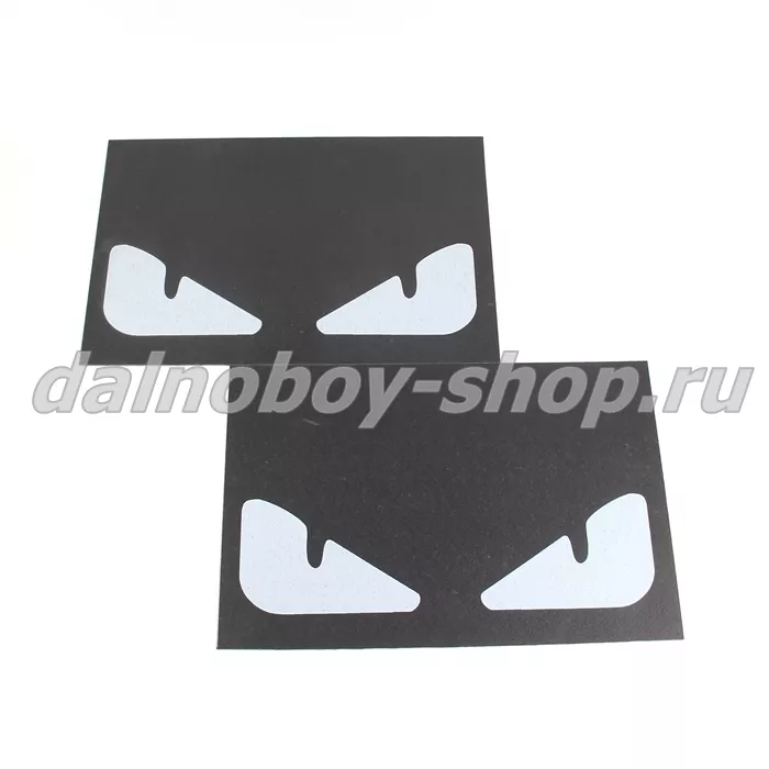 Брызговики задние резина 600*400 ГЛАЗА белые