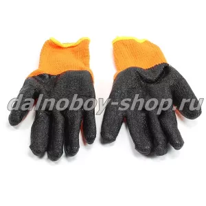 Перчатки акриловые со ВСПЕНЕННЫМ латексным покрытием ЭКО / (10 пар упак.)