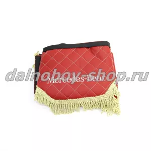 Ламбрекен лоб.+ шторка боковая кожзам 1,8м MERCEDES красный