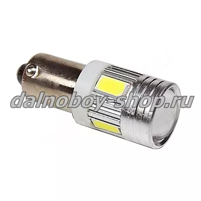 Лампочка габаритная мал./цок "ЛИНЗА" SAL5706 (7096) белая 24v (по 10шт) 