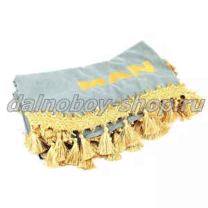 Ламбрекен лоб.+ шторка боковая велюр 2.4м  MAN серый