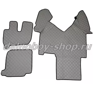 Коврик кож.зам. под ноги Польша IVECO до 2012г (автомат) широкая кабина  серый