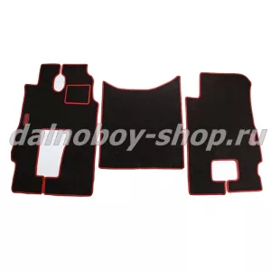 Коврик ворс под ноги Польша (из 3-х) MERCEDES ACTROS MS ровн пол 2014-2016 г. (авт./ мех ) красный