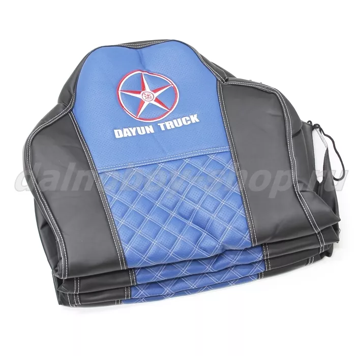 Чехол - сиденье / иск.кожа /PREMIUM / DAYUN (DA01) / Черный+Синий