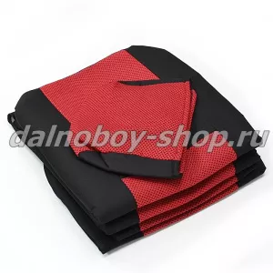 Чехол - сиденье MB.ACTROS AXOR, ATEGO MEGASPAСE англичанка (1рем)(1выс.1низ) красный