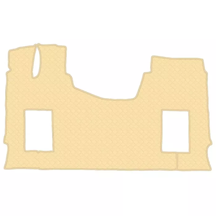 Коврик кож.зам. под ноги JAC K7 490 (автомат, 2 пневм. ровный пол) от 2023г /бежевый