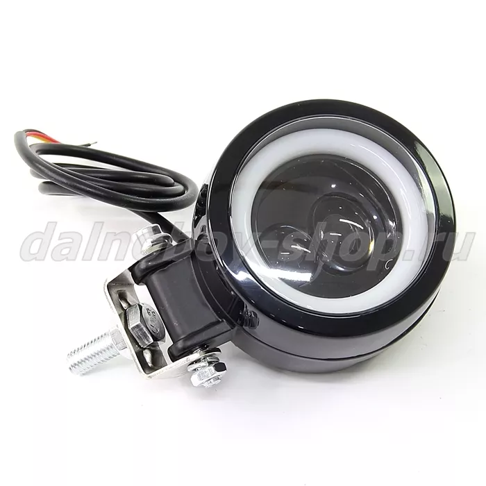 Фара п/т  универ. 9W /16W 2200LM / 2 линз/  с неон. подсветкой 12-24v 