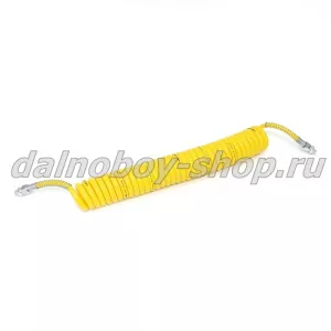 Еврошланг пневматический М16 7.5м полиуретан желтый (узкие витки) (25)