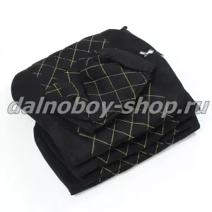 Чехол - сиденье аликанте MB.ACTROS AXOR, ATEGO MEGASPAСE англичанка (1рем)(1выс.1низ) черный