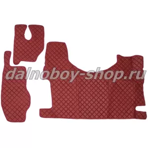 Коврик кож.зам. под ноги Польша MERCEDES MP2/3 (высокий тоннель) бордо
