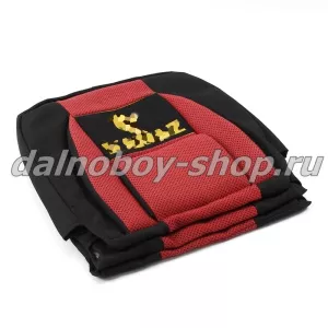 Чехол - сиденье анатомия  KMZ (2 выс.1 низк.)  гобелен+рогожка черно-красный