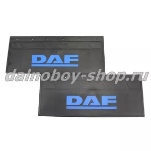 Брызговики задние резина (тисненные) 660*270 DAF синяя напись