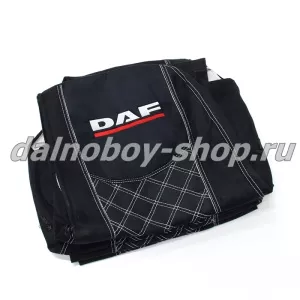Чехол - сиденье аликанте DAF XF -105/106 от 2012г. (2 ремня)(2выс.сид.) черный
