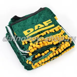 Шторы (2-х сторонние) DAF XF - 95-105 зеленые XL