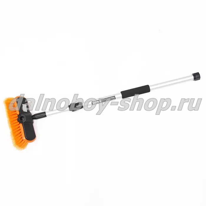 Щетка для мытья телескопическая L= 80-130 см 2-х секционная (с краном подачи воды)