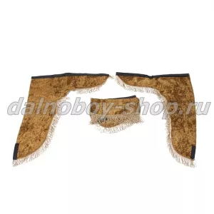 Ламбрекен лоб.+ шторка боковая 1.6м БЕЗ НАДПИСИ коричневый