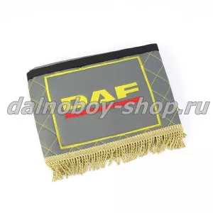 Ламбрекен лоб.+ шторка боковая кожзам 2.2м  DAF серый